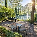 Vakantiehuis StayatSas Pippa grote omheinde tuin, gebruik van zwembad, stijlvol ingericht, middenin het bos met veel privacy, restaurant op park *